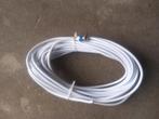 Coaxkabel, wit, ca.16 meter., Ophalen of Verzenden, Zo goed als nieuw