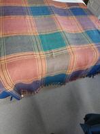 Grote vintage grand foulard 250x375, Blauw, Ophalen of Verzenden, Zo goed als nieuw, 200 cm of meer
