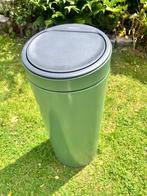 Groene brabantia touch bin prullenbak 30 liter groen, Ophalen, Gebruikt, 50 tot 75 cm, Metaal