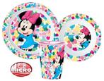 Minnie Mouse Kinderservies met Beker - Magnetron, Nieuw, Ophalen of Verzenden