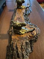 Kapstok met messing paardenhoofdjes, Ophalen of Verzenden