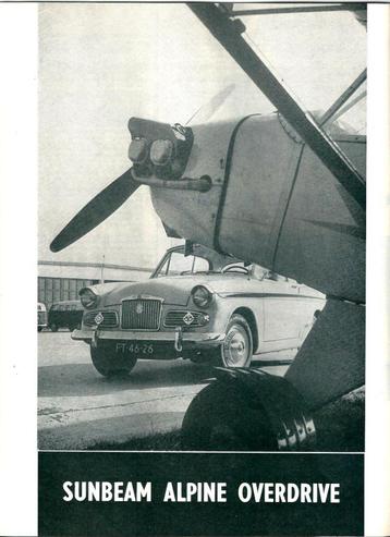 Autovisie test Sunbeam Rapier 1961 beschikbaar voor biedingen