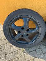 Porsche Velgen 17 inch met Zomerbanden, Auto-onderdelen, Ophalen, Gebruikt, 255 mm, Velg(en)