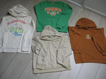4 leuke hoodie J/M sweat shirt 164 13-14 jaar samen €15,00  beschikbaar voor biedingen