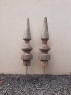 antique finials antieke torenspitsen op stalen sokkel, Ophalen