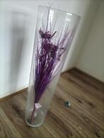 Nieuwe Hoge Grote Glazen Vaas 70 Cm Hoog, Ophalen, Overige kleuren, 50 tot 75 cm, Nieuw
