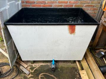 Quarantaine of opgroei bak met bodemdrain koi beschikbaar voor biedingen