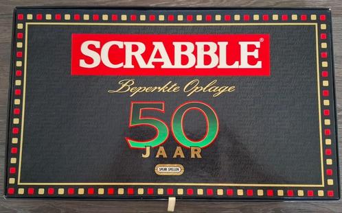 Scrabble 50 jaar editie, Hobby en Vrije tijd, Gezelschapsspellen | Bordspellen, Gebruikt, Een of twee spelers, Drie of vier spelers