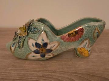 Vintage decoratie | Florale schoen –Bloemen Decoratie beschikbaar voor biedingen