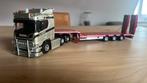 Wsi van der Heijden Scania  R580 6x2 met semidieplader, Hobby en Vrije tijd, Modelauto's | 1:50, Ophalen, Zo goed als nieuw, Bus of Vrachtwagen