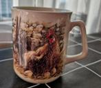 Beker met Kippen opdruk, Huis en Inrichting, Keuken | Servies, Ophalen of Verzenden, Zo goed als nieuw, Overige stijlen, Kop(pen) en/of Schotel(s)