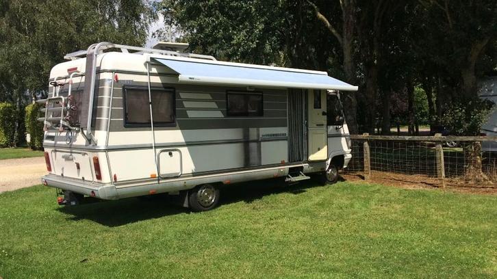 camper Hymer Mercedes Benz 410D, Caravans en Kamperen, Campers, Particulier, tot en met 4, Hymer, Mercedes, Diesel, Automaat, Halve Treinzit