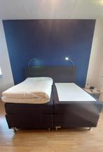 Boxspring Caresse 4700 + AB + splittopper + LED verlichting, Ophalen, Gebruikt, 210 cm, Modern strak
