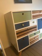 Commode met gekleurde lades, Huis en Inrichting, Kasten | Ladekasten, Ophalen, Gebruikt, 5 laden of meer, 50 tot 100 cm