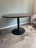 Mooie ronde tafel 120 cm – voor 4-6 personen - houtfineer, Ophalen, Gebruikt, Rond, 100 tot 150 cm
