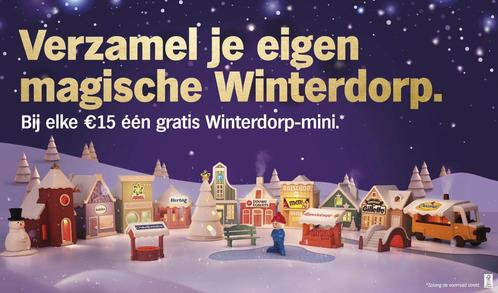 AH Winterdorp Kerstdorp | AH Kersthuisjes, Verzamelen, Supermarktacties, Albert Heijn, Ophalen of Verzenden