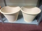 2 Grote Bloempotten/Plantenbakken - 50cm, Tuin en Terras, Bloempotten, Ophalen, Kunststof, 40 cm of meer, Rond