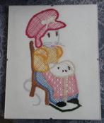 handgemaakt muis tafereel in wissellijst, Antiek en Kunst, Curiosa en Brocante, Ophalen of Verzenden