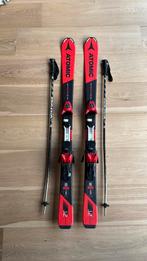 Atomic Redster J2 ski’s 130 cm inclusief stokken, Sport en Fitness, Skiën en Langlaufen, Ophalen, 100 tot 140 cm, Zo goed als nieuw