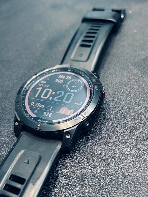 Garmin Fenix 7X solar 51mm krasvrij, Sieraden, Tassen en Uiterlijk, Sporthorloges, Zo goed als nieuw, Android, Zwart, Ophalen of Verzenden