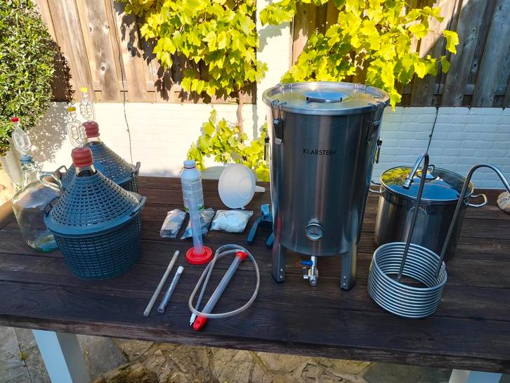 Complete bierbrouwset voor de beginner, Hobby en Vrije tijd, Overige Hobby en Vrije tijd, Gebruikt, Ophalen of Verzenden