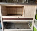 NIEUW Ferplast Konijnenhok Charlie 117x67x96 cm Crème-Bruin, Ophalen, 110 cm of meer, Nieuw, 90 cm of meer