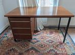 vintage houten bureau, Gebruikt, Ophalen