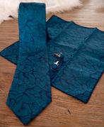 MOOIE SET BLAUWE STROPDAS,POCHET,MANCHETKNOPEN NIEUW NU 20€, Kleding | Heren, Stropdassen, Ophalen of Verzenden, Nieuw, Blauw