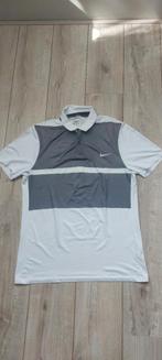 Nike Golfpolo Dri-Fit Maat L - Wit/Grijs, Maat 52/54 (L), Nike, Ophalen of Verzenden, Zo goed als nieuw