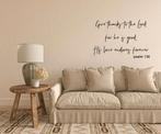 Christelijke muursticker wand tekst: Give thanks to .., The River House, Info@theriverhouse.nl, Nieuw, Ophalen of Verzenden