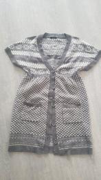 Grijs Wit Lang Vest Maat M Merk Intown, Kleding | Dames, Ophalen of Verzenden, Zo goed als nieuw, Maat 38/40 (M), Grijs