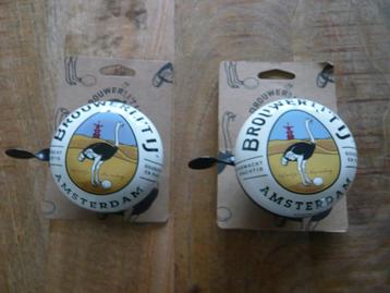 2 fietsbellen van brouwerij 't IJ uit A'dam. beschikbaar voor biedingen