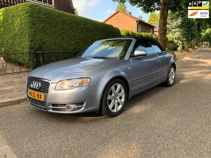 Audi A4 Cabriolet 2.0 TFSI 200pk Aut Nederlandse auto leder, Auto's, Audi, Bedrijf, Te koop, A4, Airbags, Airconditioning, Alarm