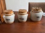 Vintage Keukenpotten Set - Cafe, Sucre, Sel, Huis en Inrichting, Ophalen of Verzenden, Gebruikt