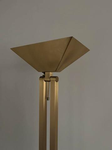 Prachtige vintage gouden stalamp robuuste kwaliteit beschikbaar voor biedingen