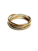 14k geel, rosé en witgouden ring, Sieraden, Tassen en Uiterlijk, Ringen, -, -, Ophalen of Verzenden, -