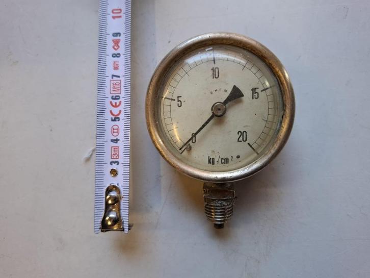 antieke druk en temperatuur meters Messing, Doe-het-zelf en Verbouw, Meetapparatuur, Zo goed als nieuw, Druk, Ophalen of Verzenden