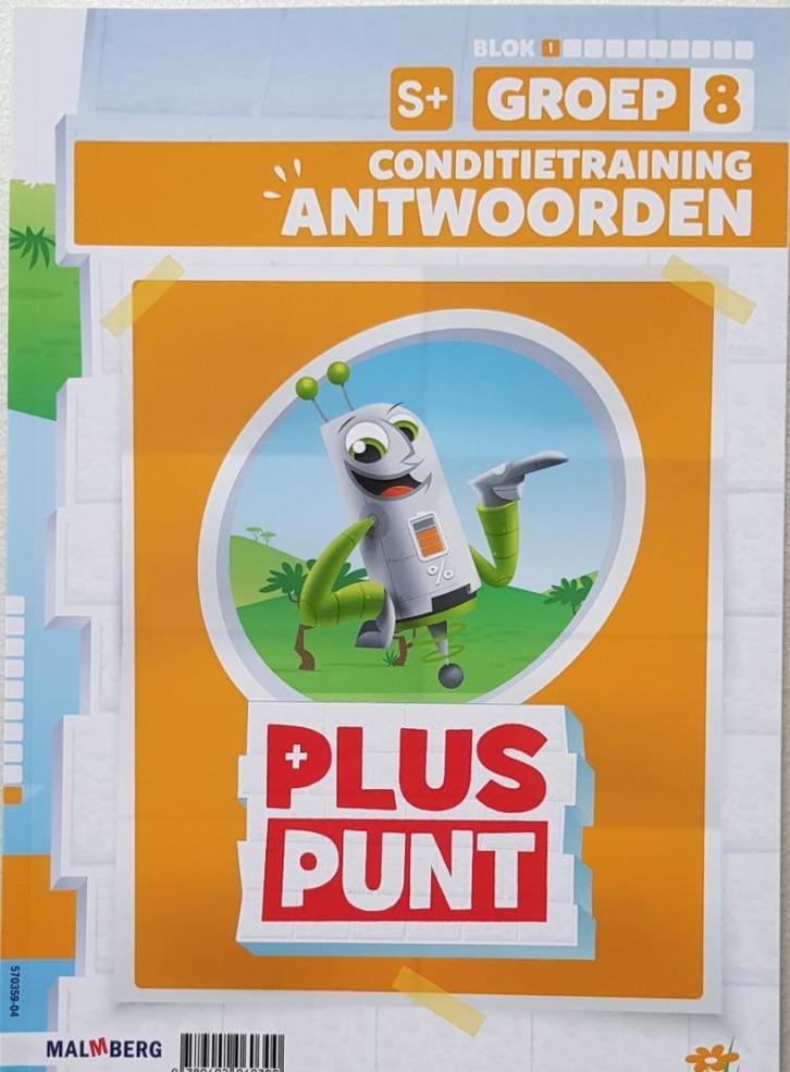 Pluspunt - groep 8 - blok 1 - antwoordenboek, Boeken, Schoolboeken, Zo goed als nieuw, Overige vakken, Overige niveaus, Ophalen of Verzenden