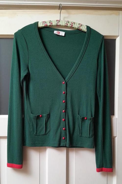 Who's That Girl vest maat s, Kleding | Dames, Truien en Vesten, Zo goed als nieuw, Maat 36 (S), Groen, Ophalen of Verzenden