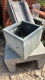 Vierkante plantenbak (donker grijs), Ophalen, Overige materialen, Gebruikt, Minder dan 30 cm