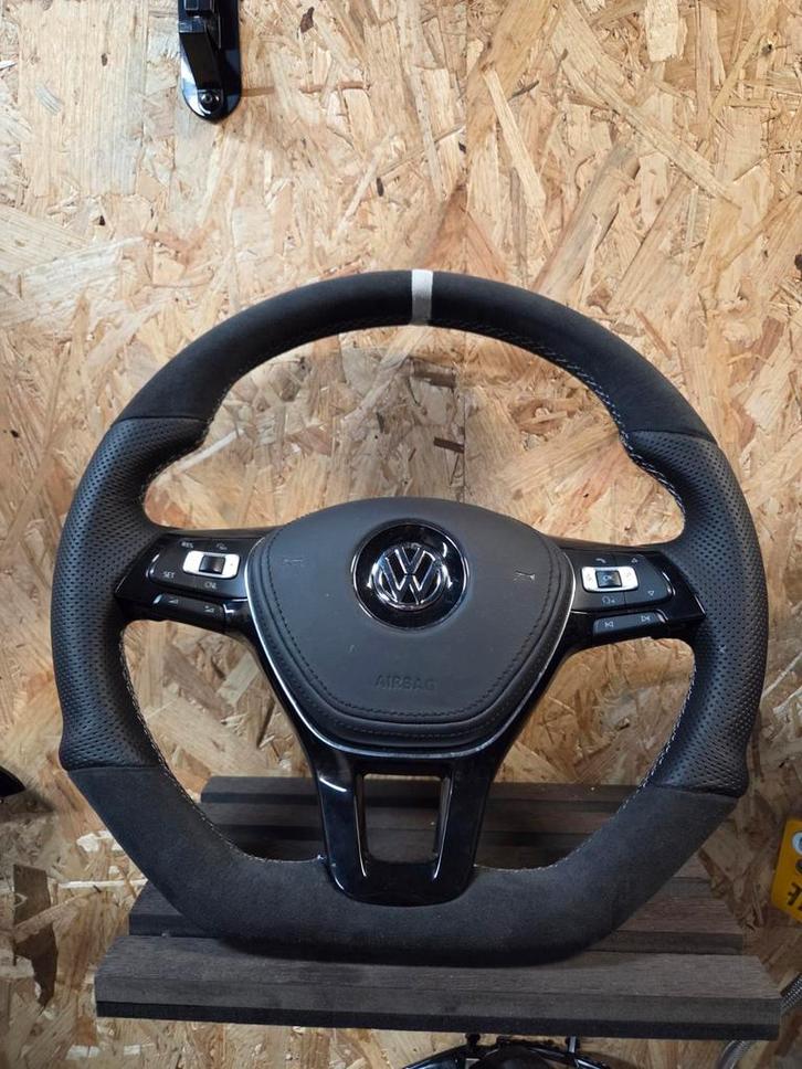 VW T6/Golf 7 Custom Stuurwiel - Nappa/Alcantara, Auto-onderdelen, Dashboard en Schakelaars, Volkswagen, Nieuw, Ophalen of Verzenden