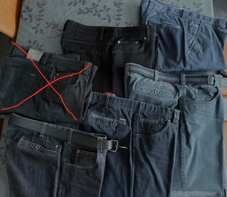 5 lange broeken maat 54 of 36/34, setprijs €50,00, Kleding | Heren, Spijkerbroeken en Jeans, Gedragen, W36 - W38 (confectie 52/54)