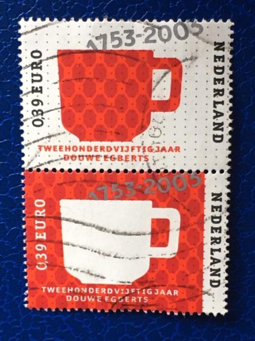 3269 NL 2003 - NVPH 2192+2193 Duo Douwe Egberts - gestempel, Postzegels en Munten, Postzegels | Nederland, Gestempeld, Na 1940