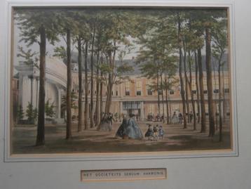 Mooie Kl. Gravure Oude doelen Rotterdam, in mooie lijst beschikbaar voor biedingen