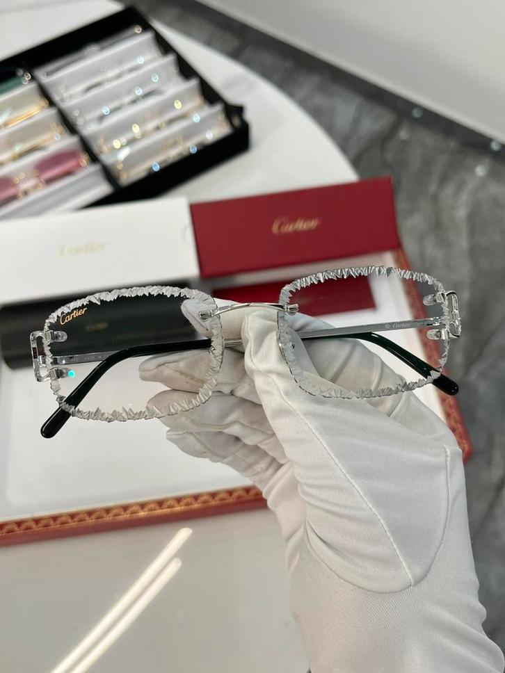 Cartier Piccadilly – Diamond Cut Clear Edition, Sieraden, Tassen en Uiterlijk, Zonnebrillen en Brillen | Heren, Zo goed als nieuw
