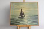 Schilderij Zeilboot op Onstuimige Zee, Ophalen