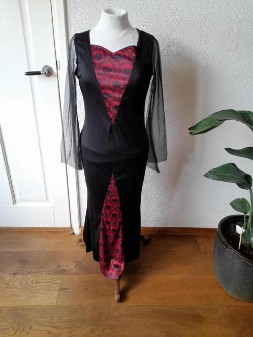 Morticia Addams family, Gothic, Heksen jurk maat M, Kleding | Dames, Carnavalskleding en Feestkleding, Gedragen, Kleding, Overige thema's