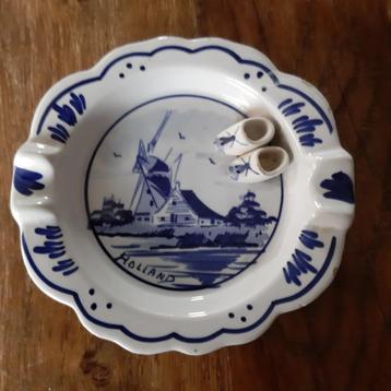 2 Delfts blauwe asbakjes antiek beschikbaar voor biedingen