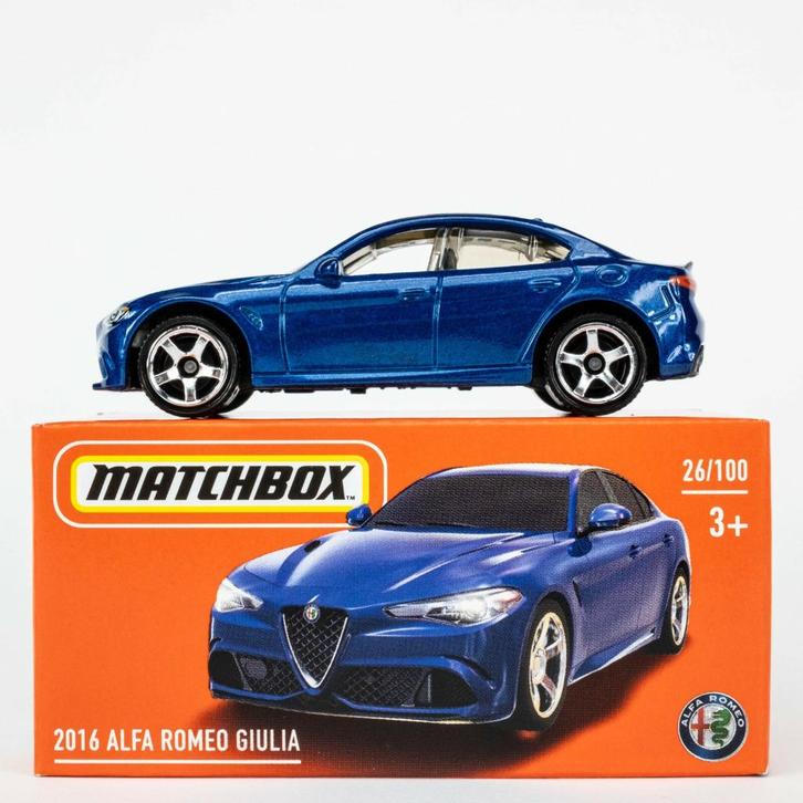 Matchbox Diecast: 2016 Alfa Romeo Giulia, Hobby en Vrije tijd, Modelauto's | Overige schalen, Nieuw, Auto, Ophalen of Verzenden