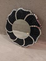 Zwarte spiegel, diameter 29,5cm, Minder dan 50 cm, Rond, Ophalen of Verzenden, Zo goed als nieuw